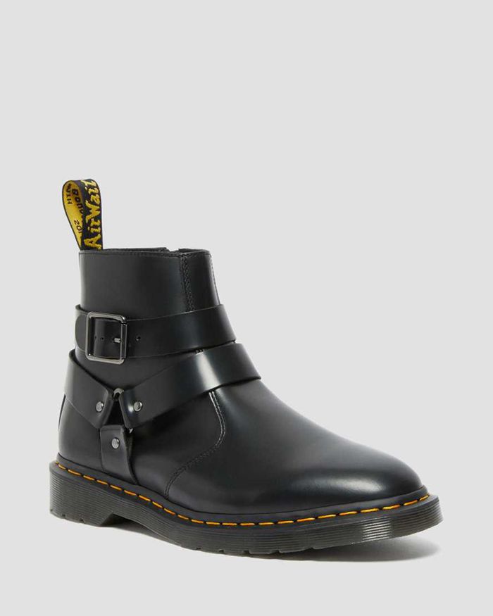 Dr Martens Vintersko Dame Svart Jaimes Læder Harness Chelsea 8176ICJUW